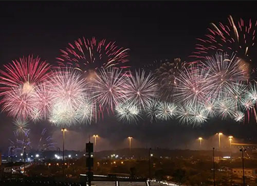 平原县焰火晚会